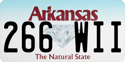 AR license plate 266WII