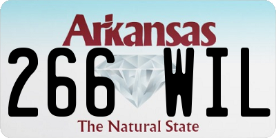 AR license plate 266WIL