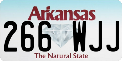 AR license plate 266WJJ