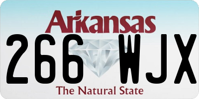 AR license plate 266WJX