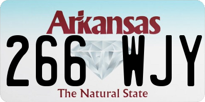 AR license plate 266WJY