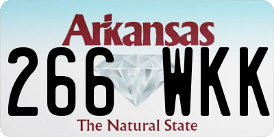 AR license plate 266WKK