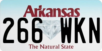 AR license plate 266WKN