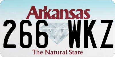 AR license plate 266WKZ