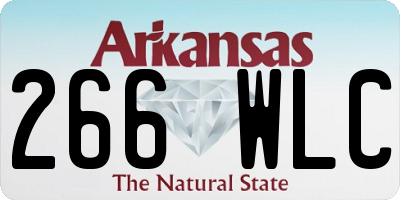 AR license plate 266WLC
