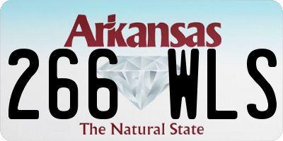 AR license plate 266WLS