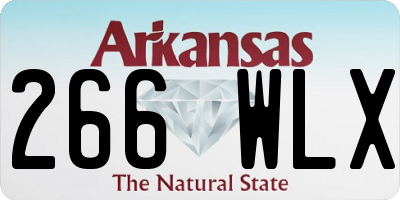 AR license plate 266WLX