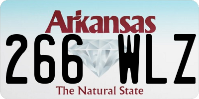 AR license plate 266WLZ