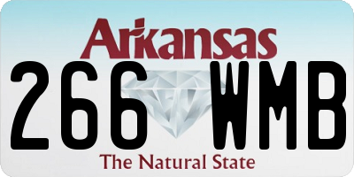 AR license plate 266WMB