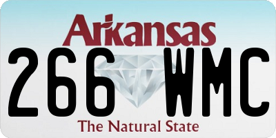 AR license plate 266WMC