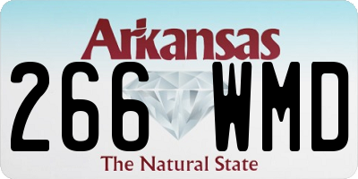 AR license plate 266WMD