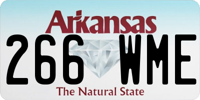 AR license plate 266WME