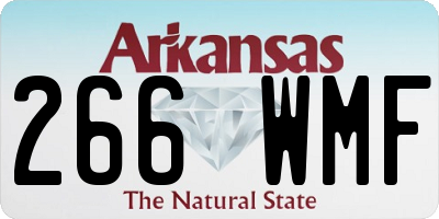 AR license plate 266WMF