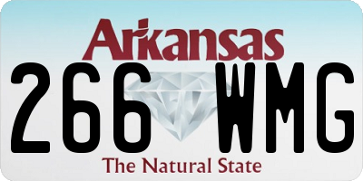 AR license plate 266WMG