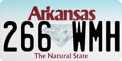 AR license plate 266WMH