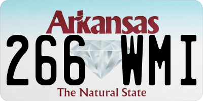 AR license plate 266WMI