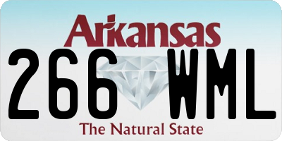 AR license plate 266WML