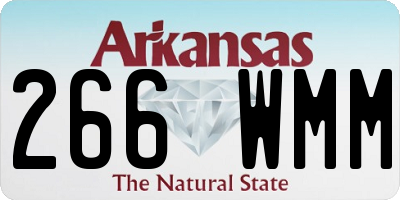 AR license plate 266WMM