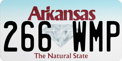 AR license plate 266WMP