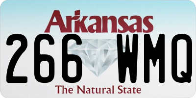 AR license plate 266WMQ