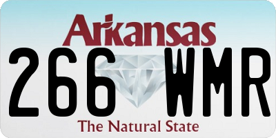 AR license plate 266WMR