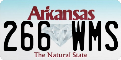 AR license plate 266WMS