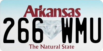 AR license plate 266WMU