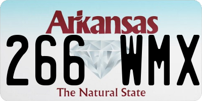 AR license plate 266WMX