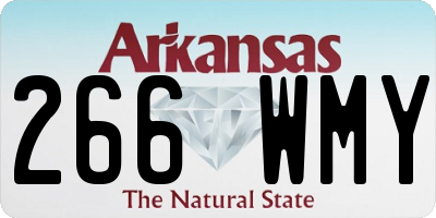 AR license plate 266WMY