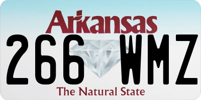AR license plate 266WMZ
