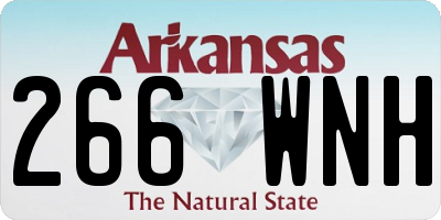AR license plate 266WNH