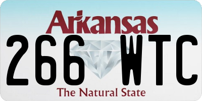 AR license plate 266WTC