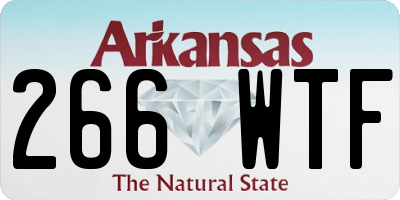 AR license plate 266WTF