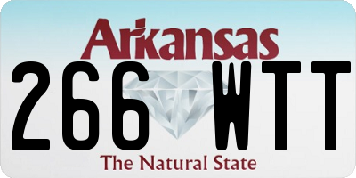 AR license plate 266WTT