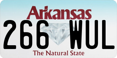 AR license plate 266WUL