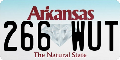 AR license plate 266WUT