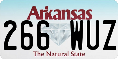AR license plate 266WUZ