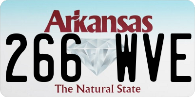 AR license plate 266WVE