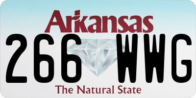 AR license plate 266WWG