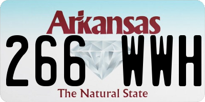 AR license plate 266WWH