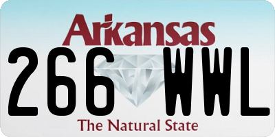 AR license plate 266WWL