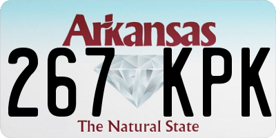 AR license plate 267KPK