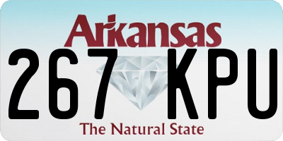 AR license plate 267KPU