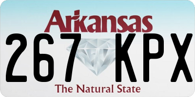 AR license plate 267KPX