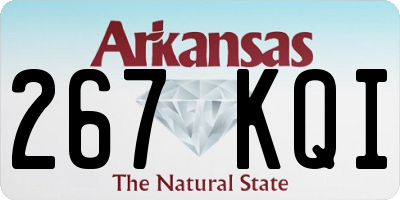 AR license plate 267KQI