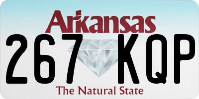 AR license plate 267KQP