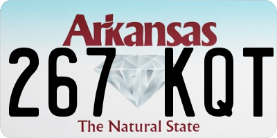 AR license plate 267KQT
