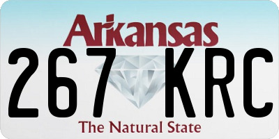 AR license plate 267KRC