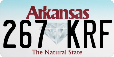AR license plate 267KRF