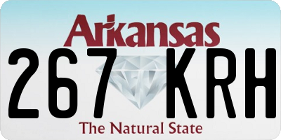 AR license plate 267KRH